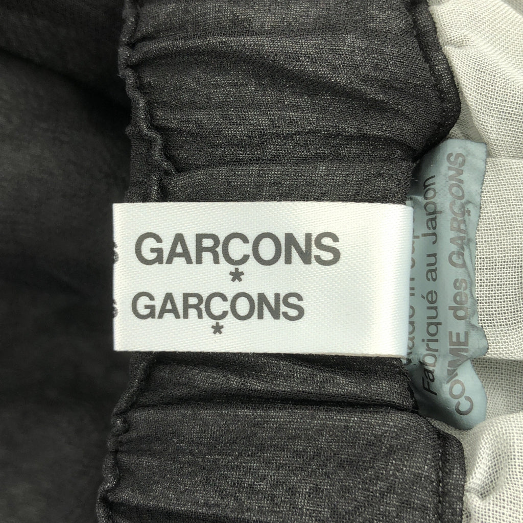 COMME des GARCONS COMME des GARCONS / Comme des | 2024SS | 緞帶裝飾透視褶皺抽繩蓬鬆半裙 / 全襯裡 | XS | 黑色 | 女款