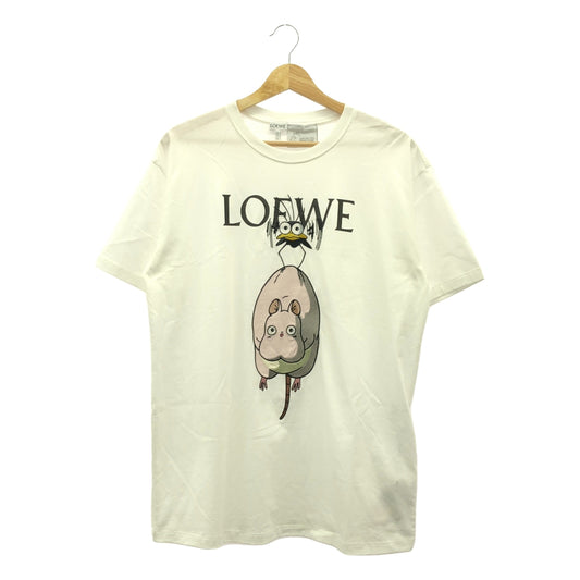 LOEWE / 로에베 | × 스튜디오 지브리 센과 치히로의 숨겨진 크루넥 티셔츠 | S | 화이트 | 남성