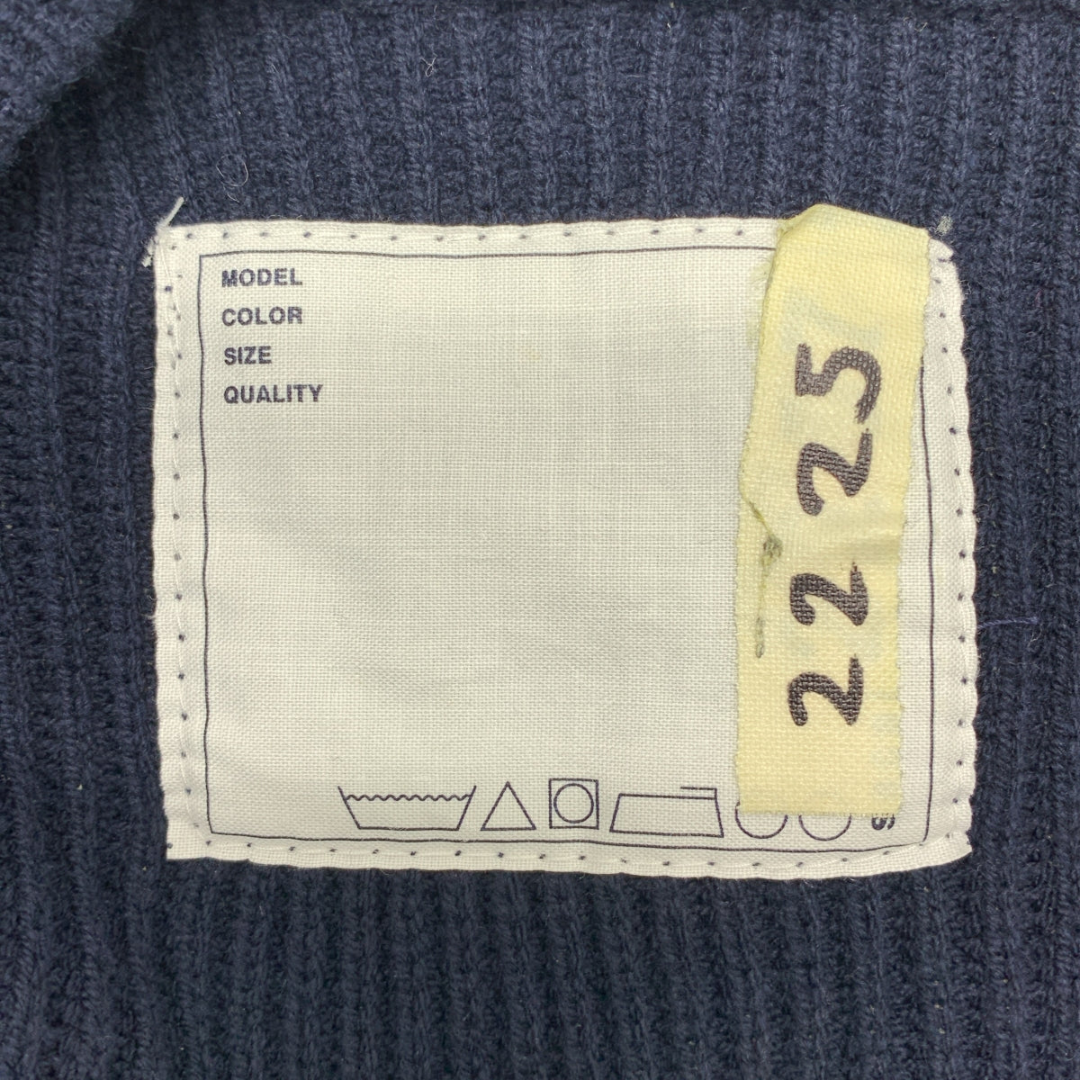 sacai / サカイ | 異素材 切替 ビジュー装飾 サイドスリット MA-1  ドッキング ニット セーター |