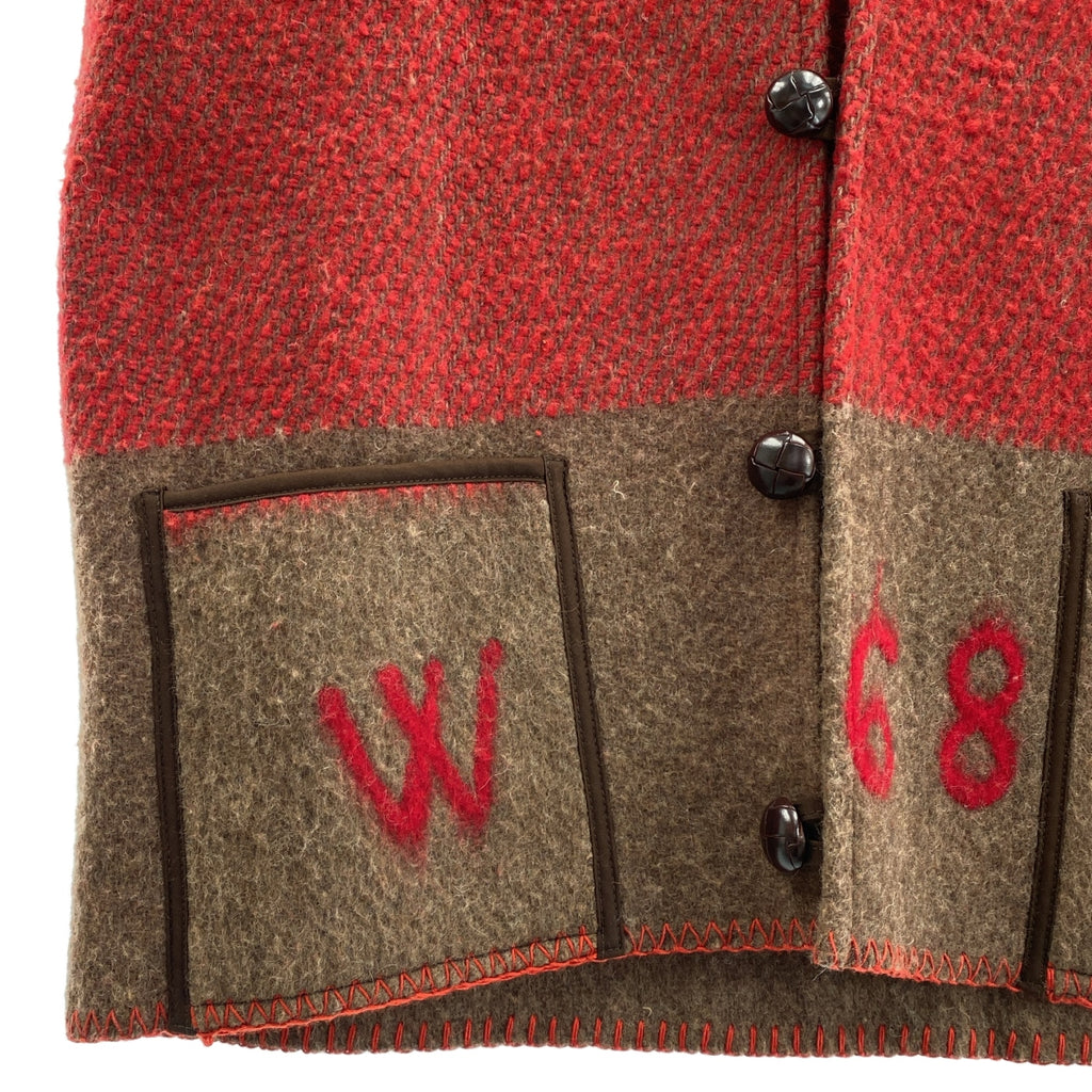 MONITALY / 모니토리 | Native Vest / 울 호두 버튼 백 엠블로이드 질레 베스트 | 42 | 남성