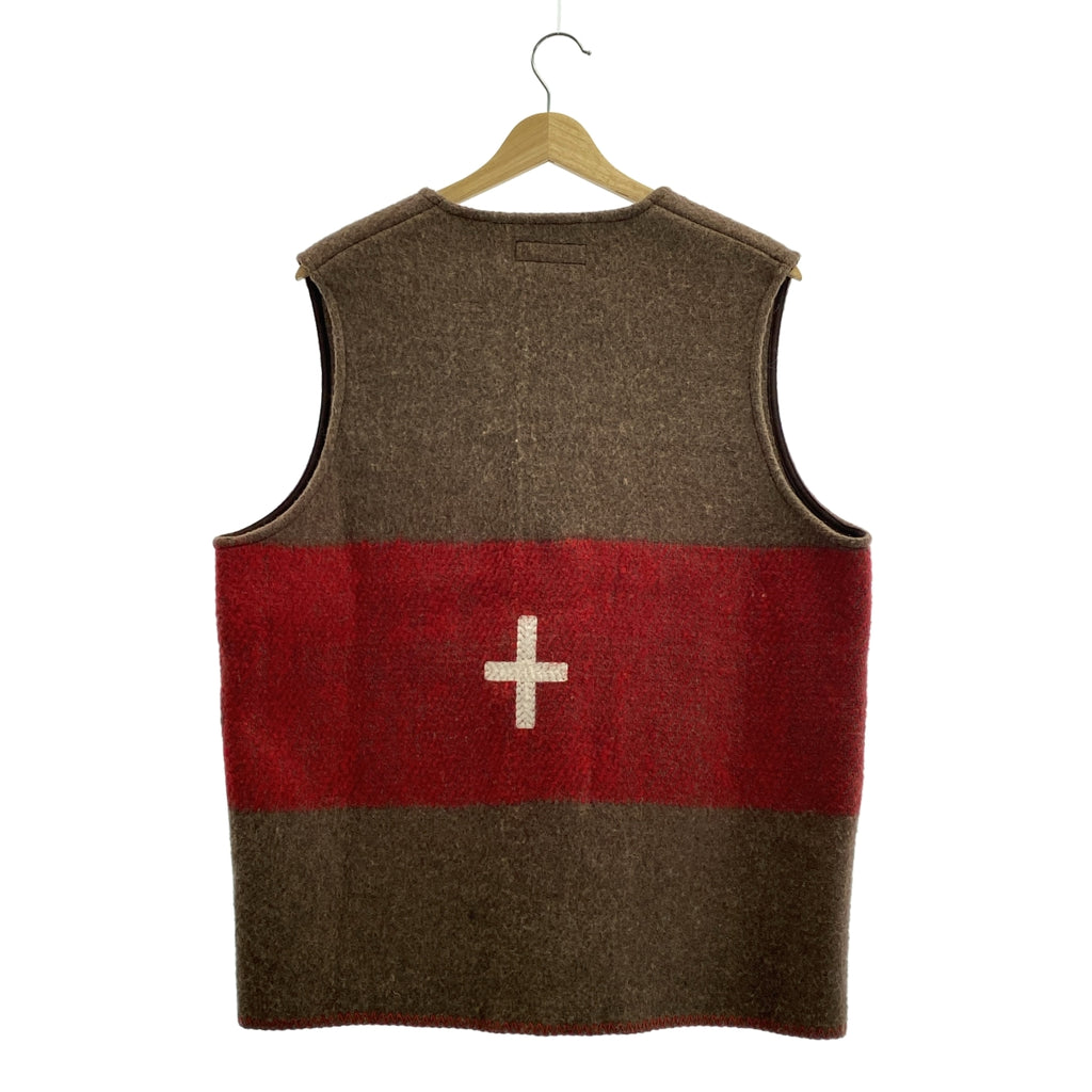 MONITALY / 모니토리 | Native Vest / 울 호두 버튼 백 엠블로이드 질레 베스트 | 42 | 남성