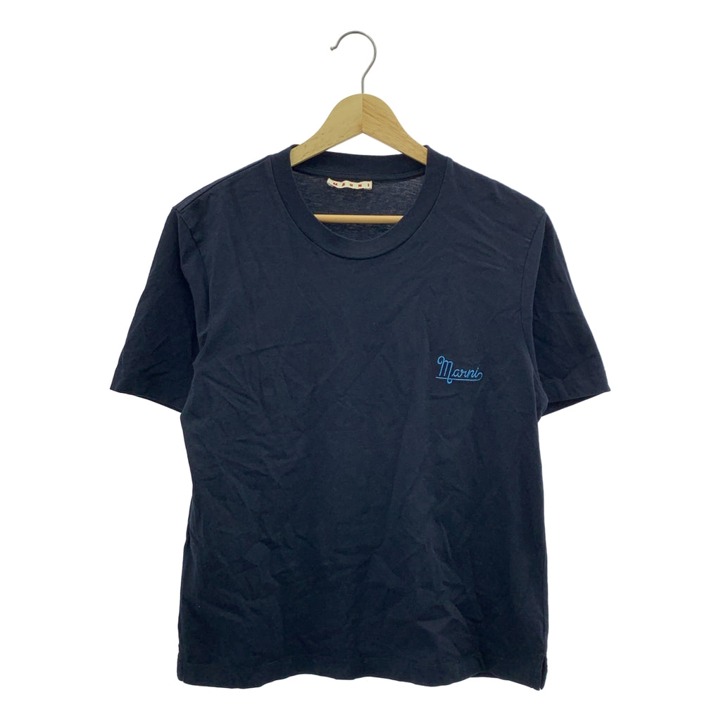 MARNI / マルニ | 2023SS | コットン 刺しゅう ロゴ Tシャツ | 38 | レディース