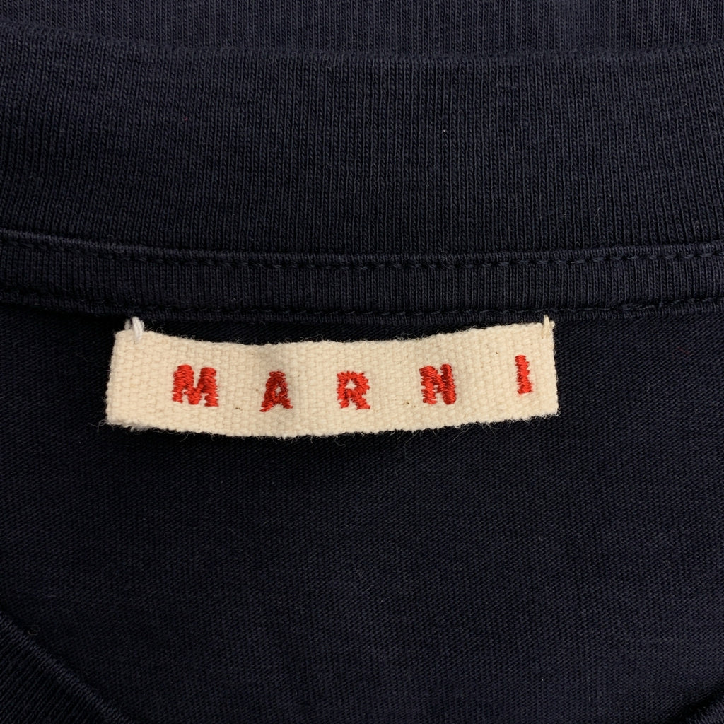 MARNI / マルニ | 2023SS | コットン 刺しゅう ロゴ Tシャツ | 38 | レディース