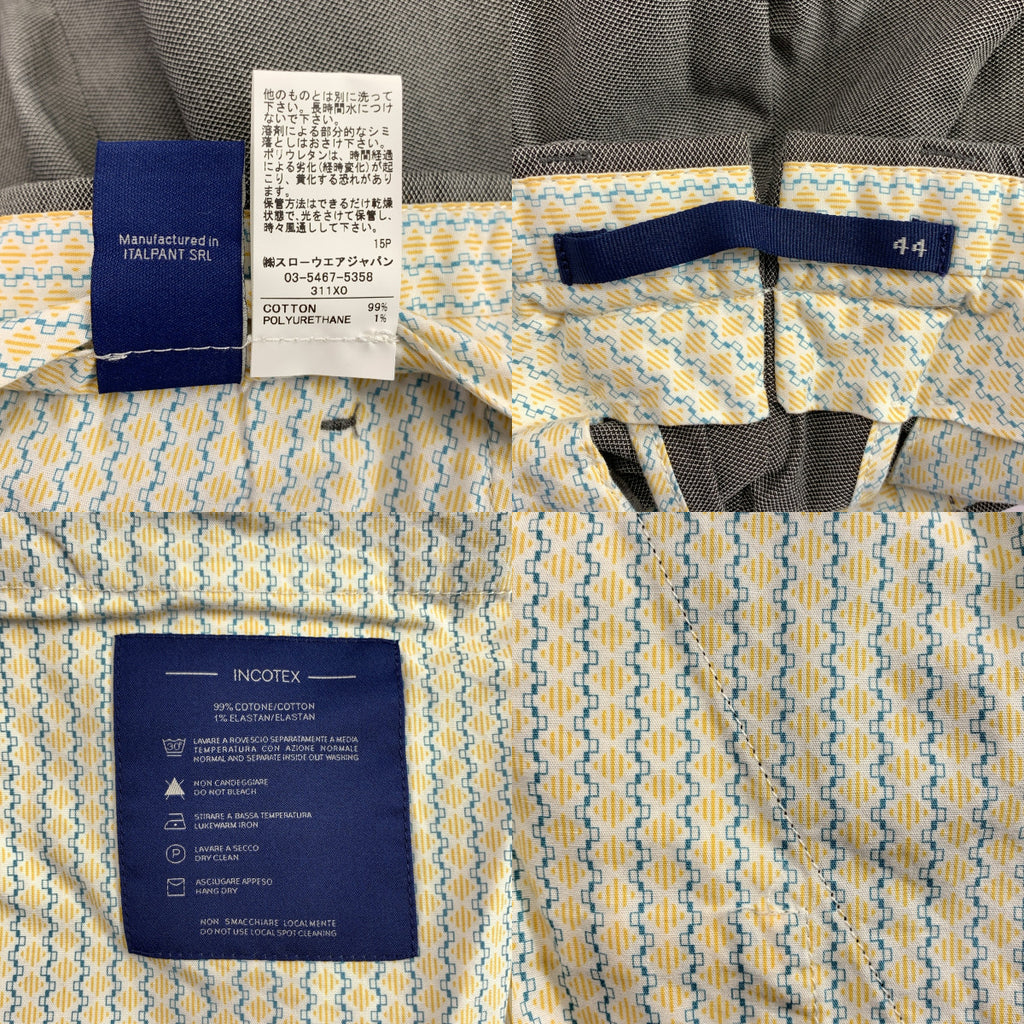 INCOTEX / インコテックス | コットン スラックス パンツ | 44 | メンズ