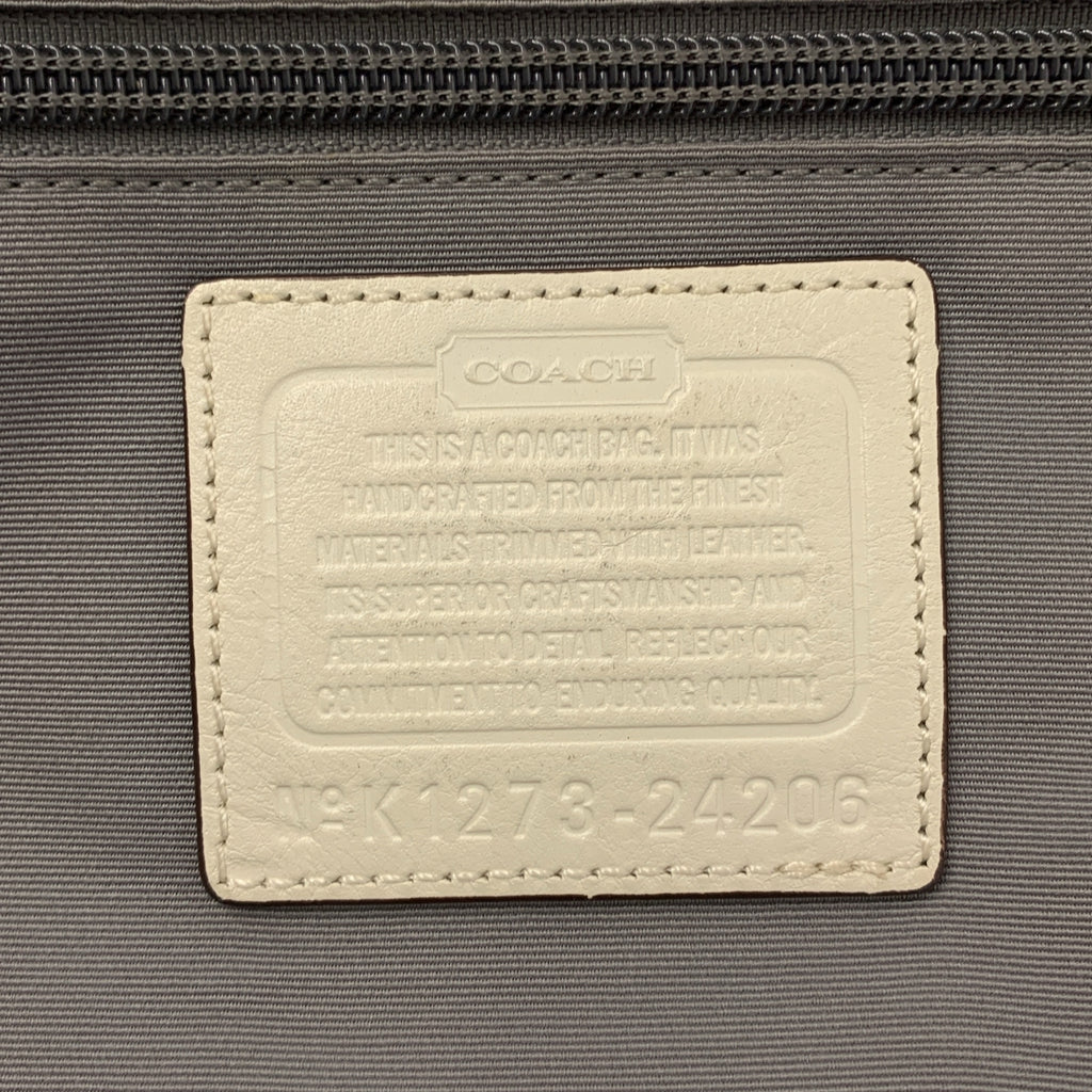 COACH / コーチ | レザーハンドル シグネチャー タッセル トートバッグ |