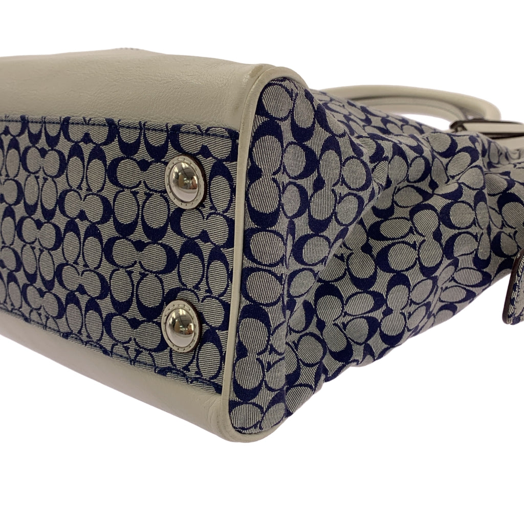 COACH / コーチ | レザーハンドル シグネチャー タッセル トートバッグ |