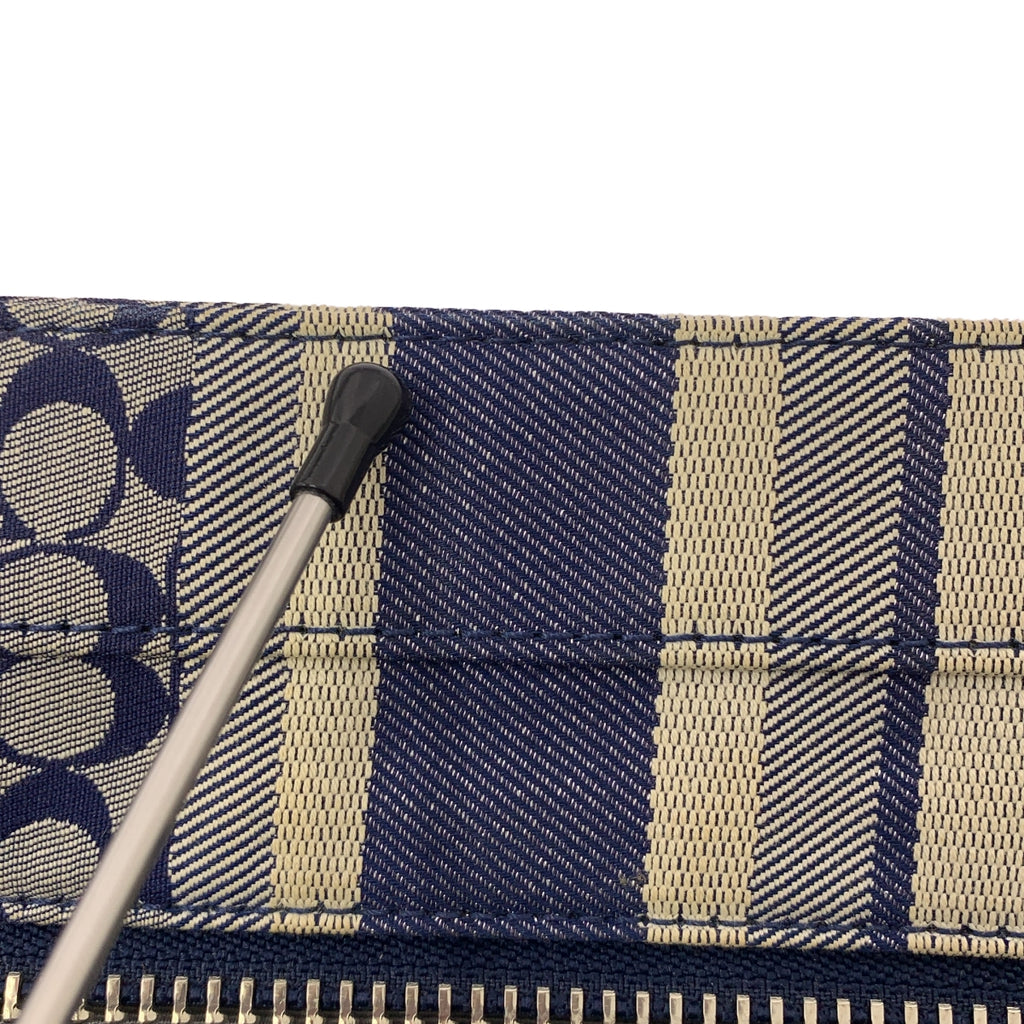 COACH / コーチ | レザーハンドル シグネチャー タッセル トートバッグ |