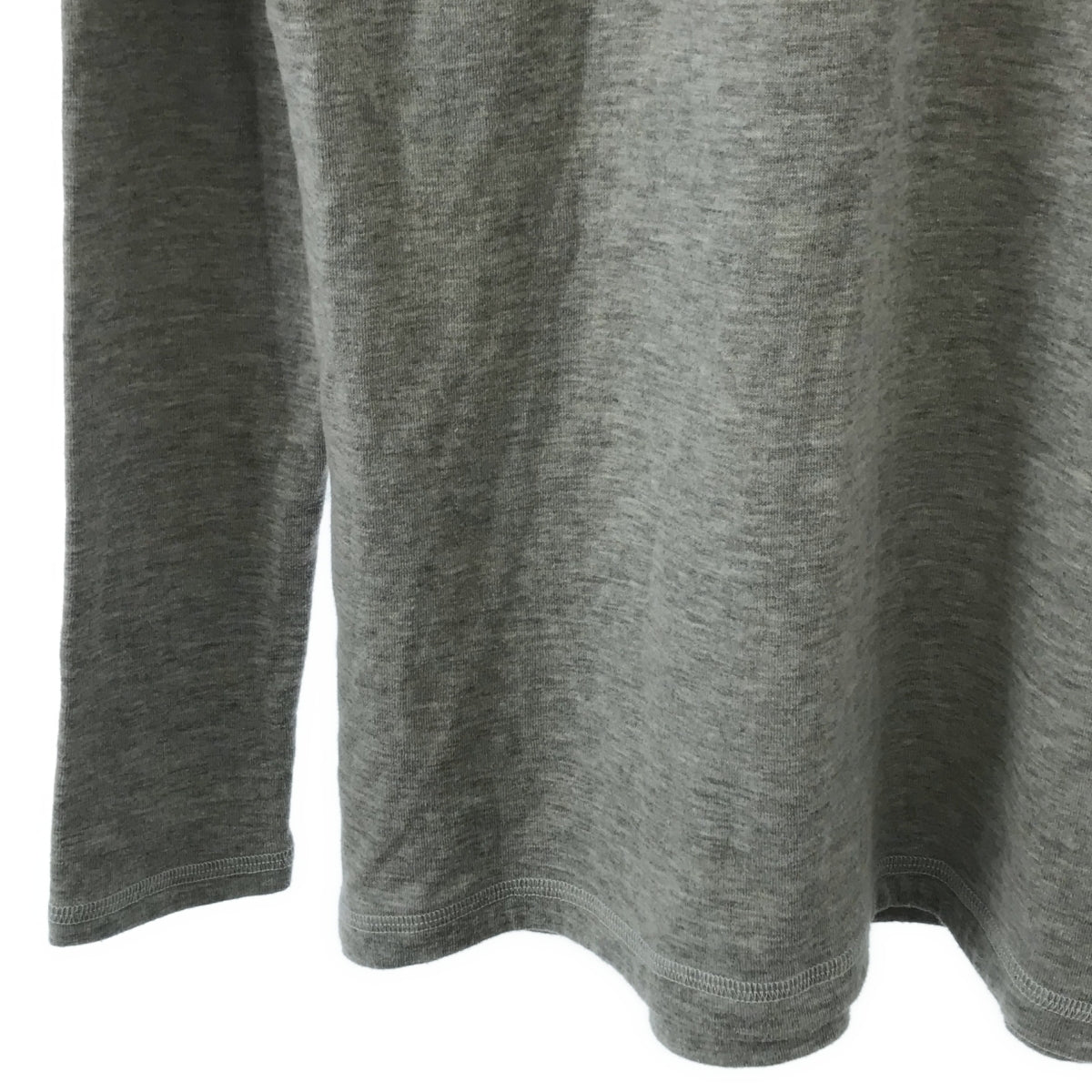 GREG LAUREN | GREY KNIT HENLEY | Henley neck over-cut and sewn | 1 | Grey | Men's