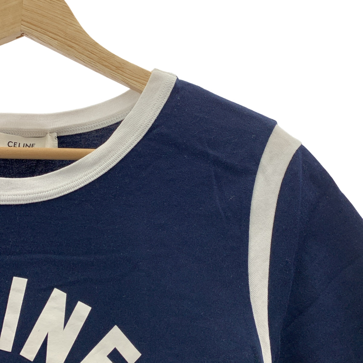 CELINE / セリーヌ | 2022AW | 16ボクシー / ロゴ クルーネック Tシャツ カットソー | M | レディース