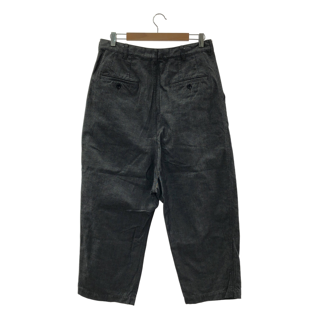 COMME des GARÇONS HOMME | 2018 秋冬 |尼龍棉質褶皺寬牛仔長褲| SHOPBOP尺寸 M |男士