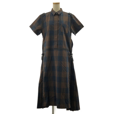 sacai / サカイ | コットン ポプリン チェック ワンピース | 3 | レディース