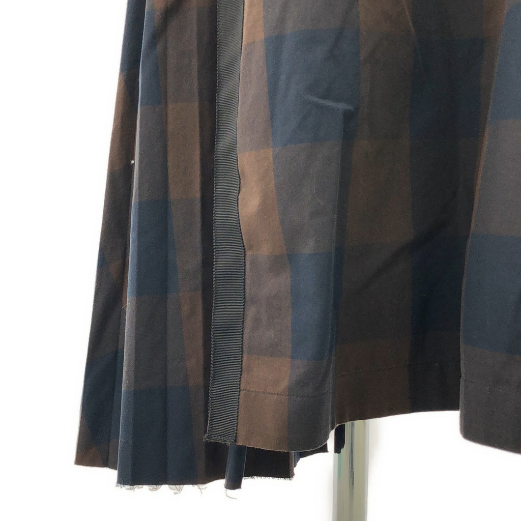 sacai / サカイ | コットン ポプリン チェック ワンピース | 3 | レディース