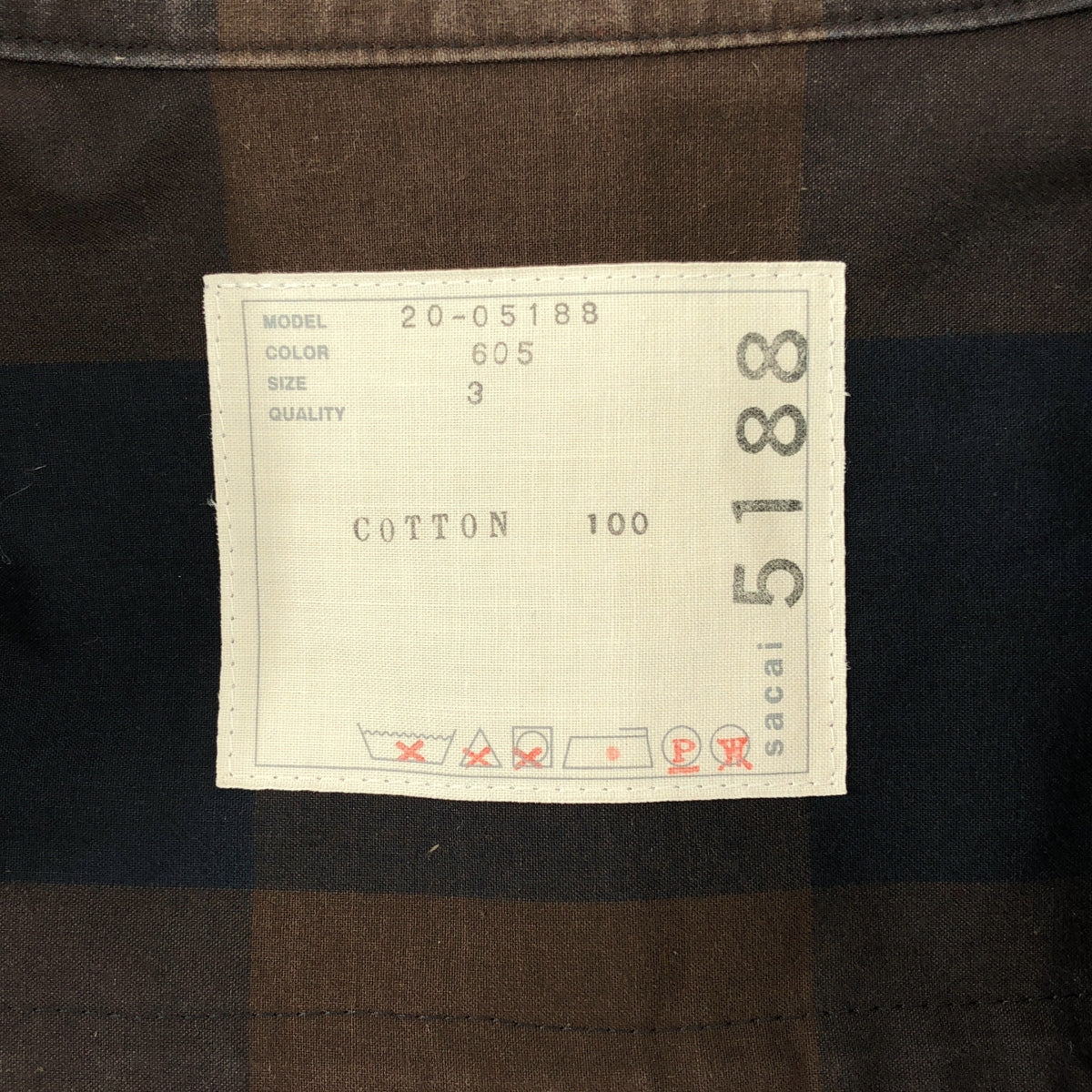 sacai / サカイ | コットン ポプリン チェック ワンピース | 3 | レディース