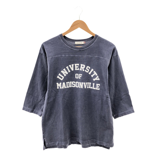 GOOD ROCK SPEED / グッドロックスピード | ヴィンテージ加工 UNIVERSITY Tシャツ | F | ブルー | レディース