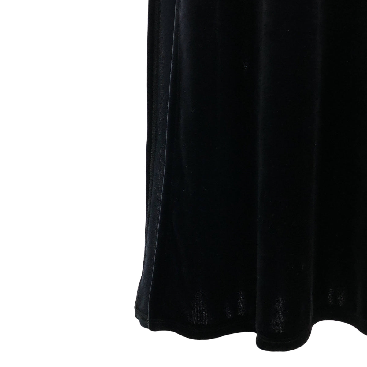 小野友美 |天鵝絨開衩高領連身裙 |海軍 |女性的