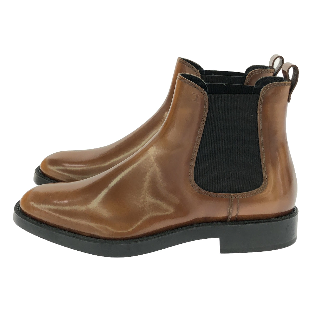 [新產品] TOD'S | Ron Herman 特別訂購 Side Gore 皮革切爾西靴 |尺寸 36 |布朗 |女性的