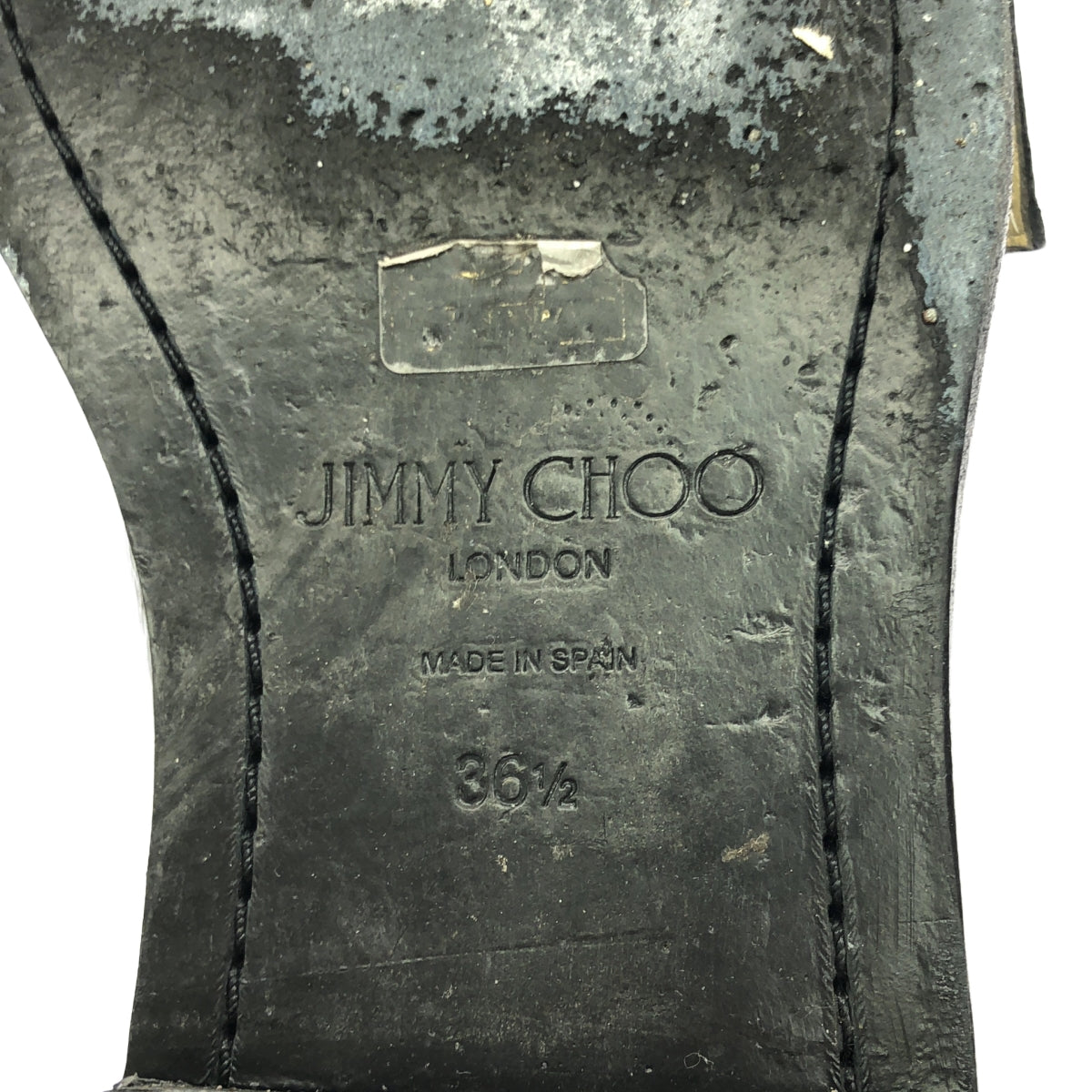 JIMMY CHOO / ジミーチュウ | CHERI LOAFER ビジューバックル ローファー | 36 1/2 | ブラック | レディース