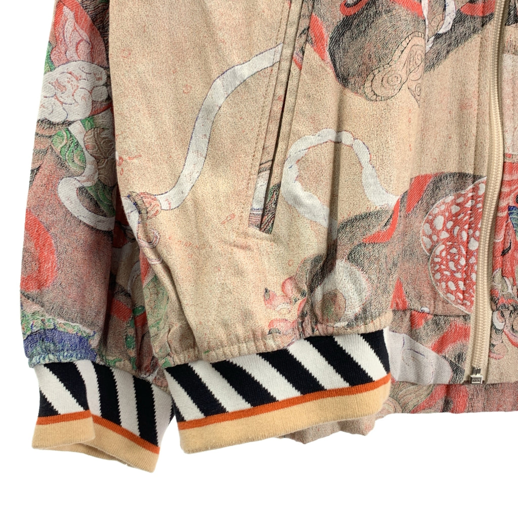 RBTXCO / RB T | × feebee 三隻聰明的猴子印花提花飛行員外套 | M |