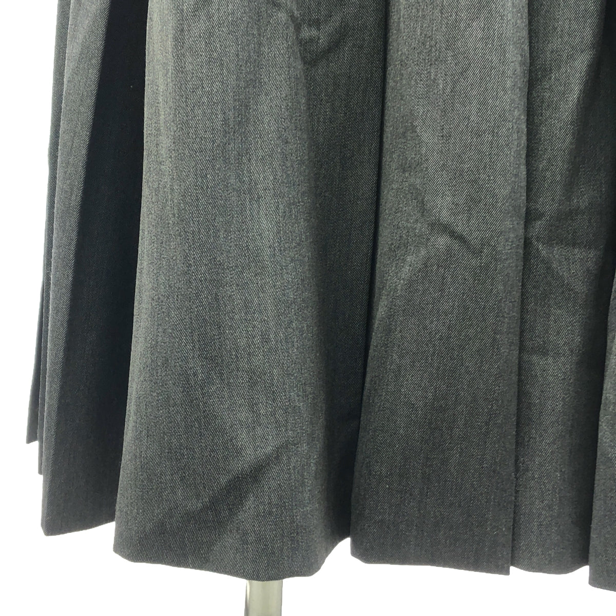 [Good Condition] PATOU | Tuck Pleated Long Skirt | Size 38 | Grey | Women's