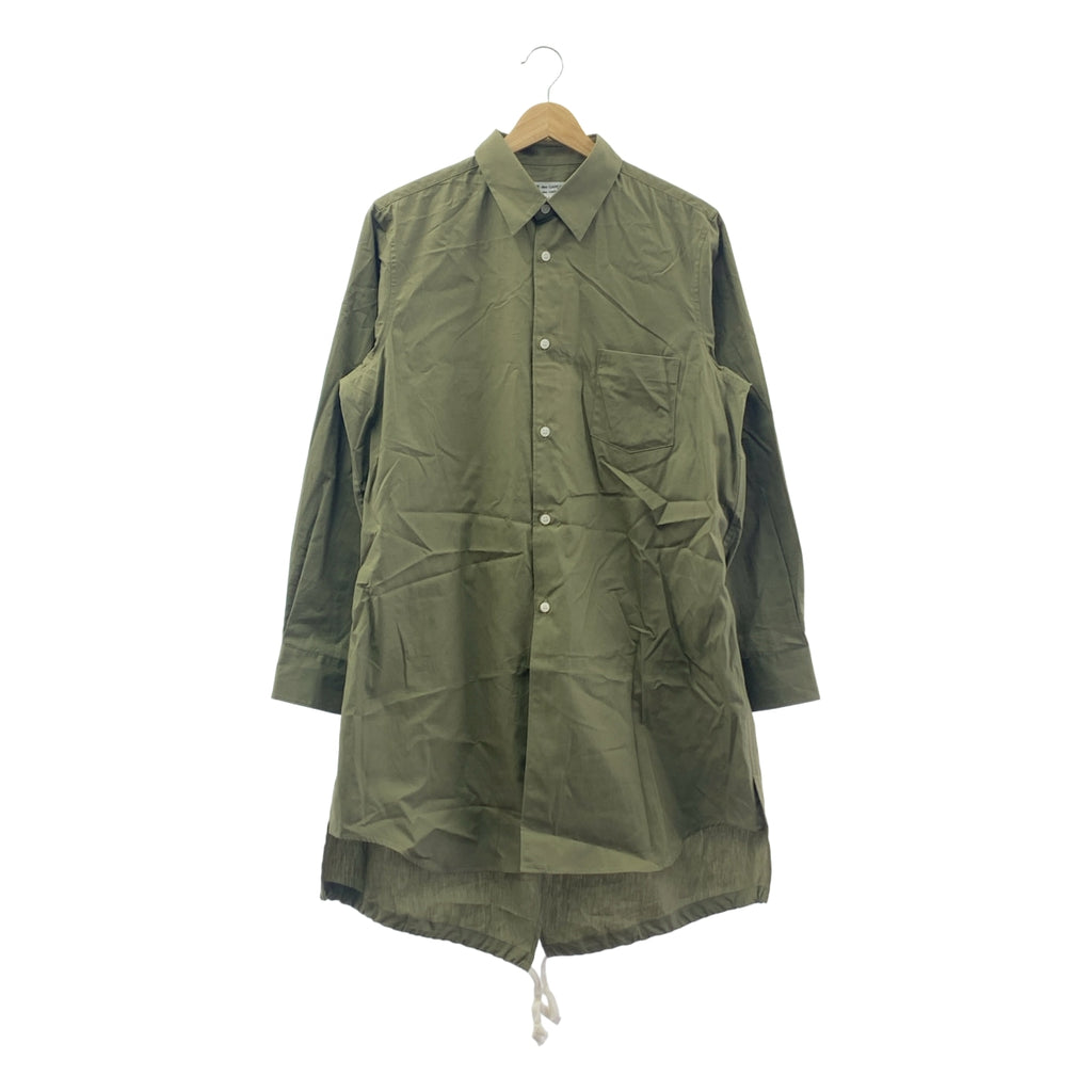 COMME des GARCONS COMME des GARCONS / Comme des | 2025 春夏 |棉質縮褶長襯衫 |中號 |卡其色|女性的