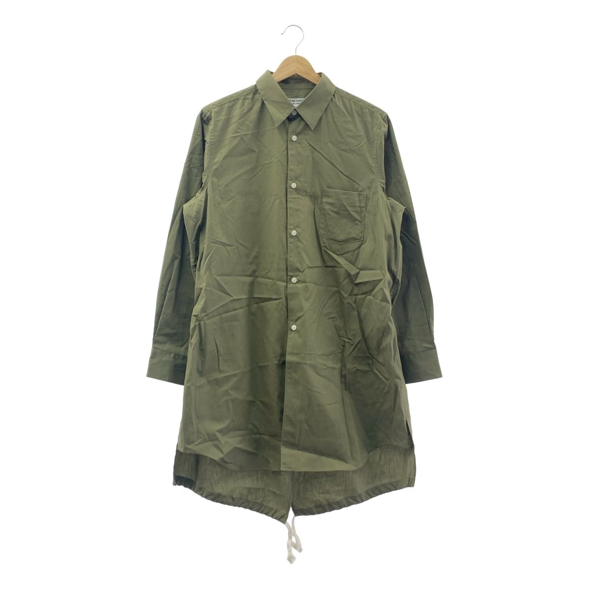 COMME des GARCONS COMME des GARCONS / Comme des | 2025 春夏 |棉質縮褶長襯衫 |中號 |卡其色|女性的