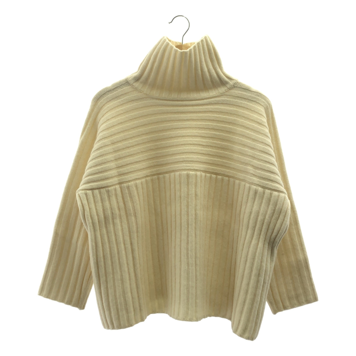 【美品】  SEA / シー | ウール カシミヤ リブ ニット セーター | F | アイボリー | レディース