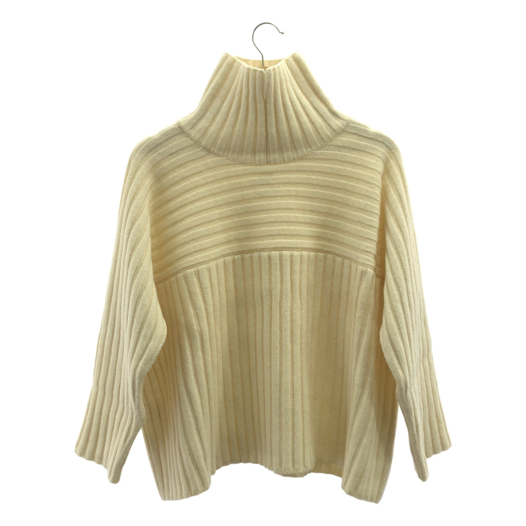 【美品】  SEA / シー | ウール カシミヤ リブ ニット セーター | F | アイボリー | レディース