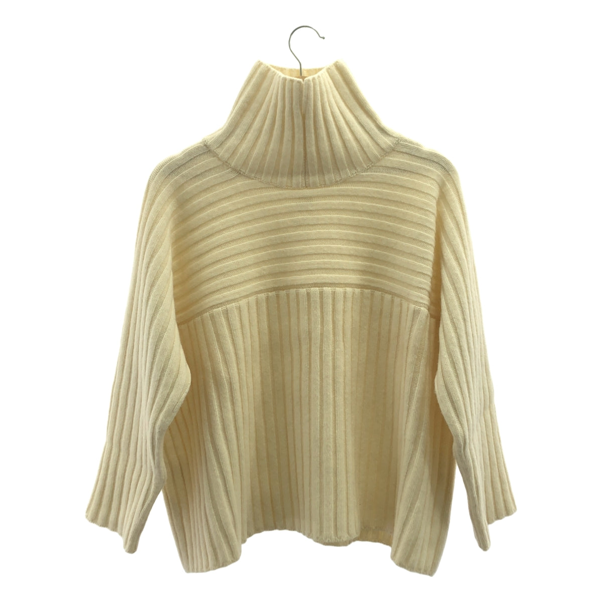 【美品】  SEA / シー | ウール カシミヤ リブ ニット セーター | F | アイボリー | レディース