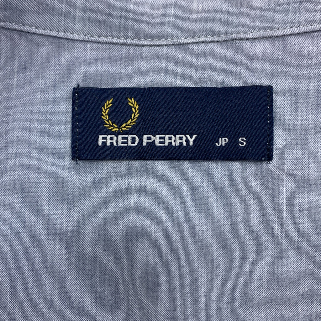 FRED PERRY / 프레드 페리 | 라운드 칼라 핀탁 셔츠 블라우스 | S | 여성