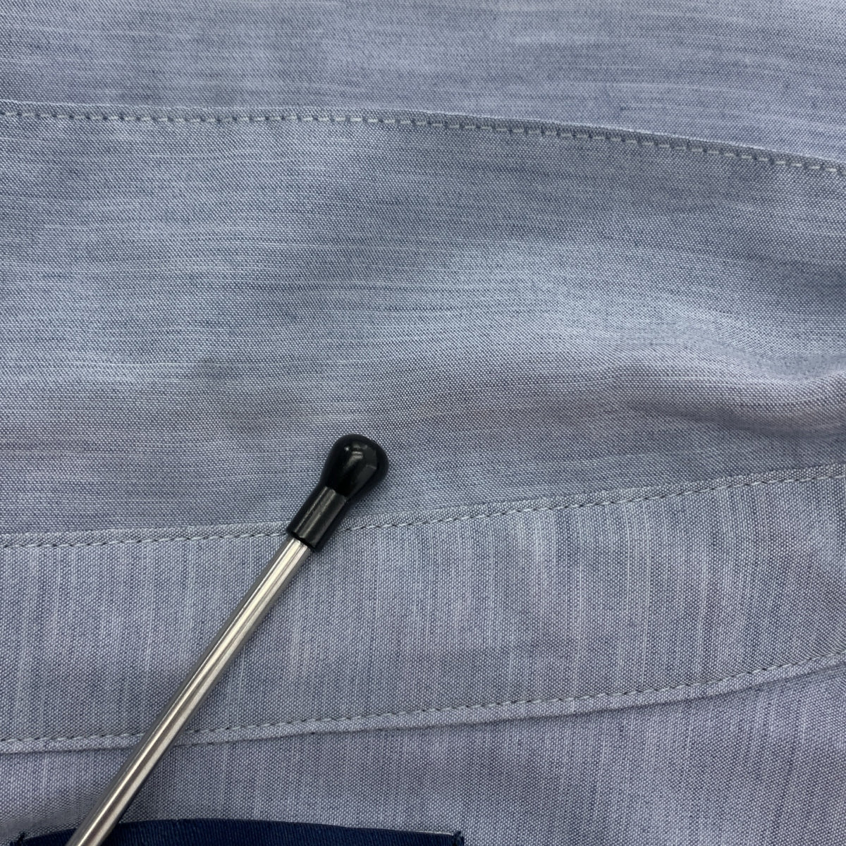 FRED PERRY | 圓領褶襉襯衫 | S 碼 | 藍灰色 | 女款