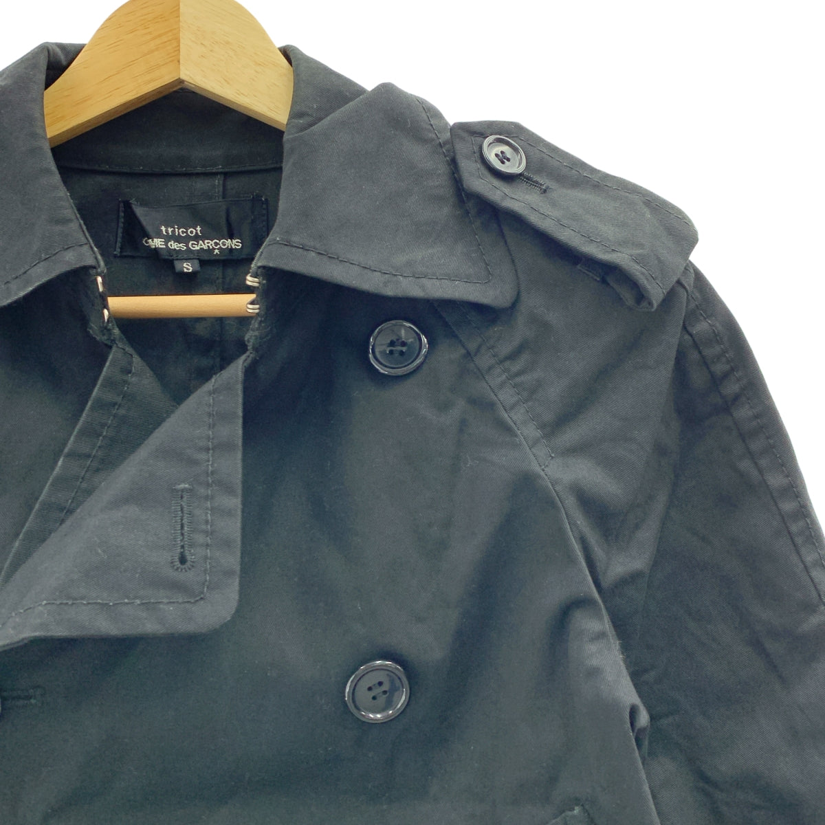 COMME des GARÇONS 針織布料 | 2009春夏 | 棉質短款風衣 | S尺寸 | 女款