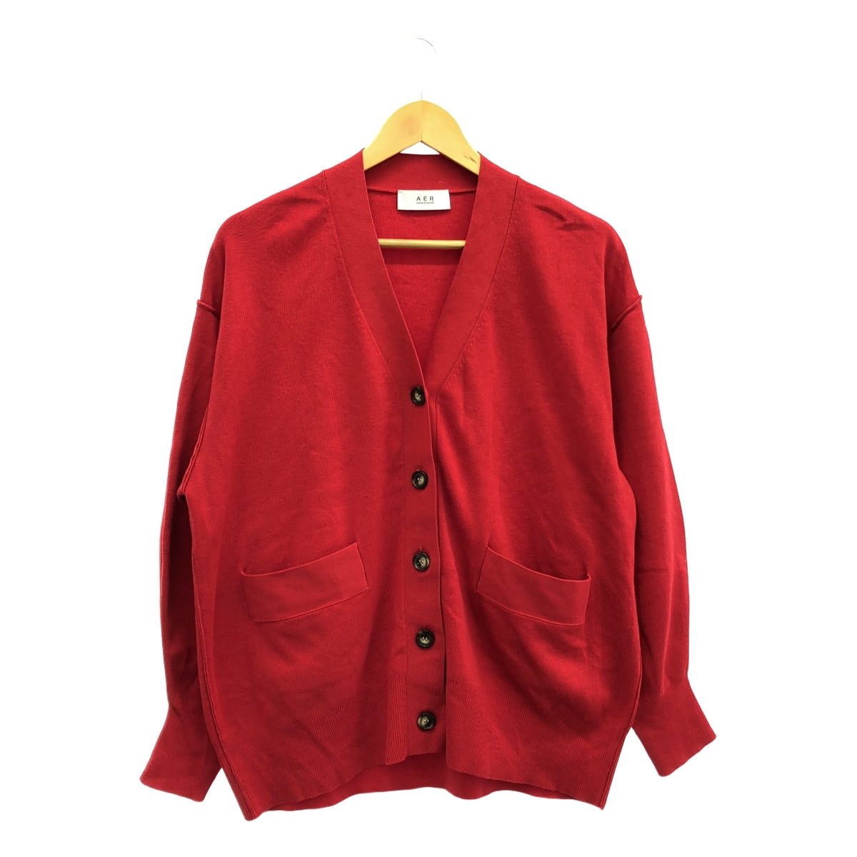 亞當與繩索 | V領針織開襟衫 | F |紅色 |女性的