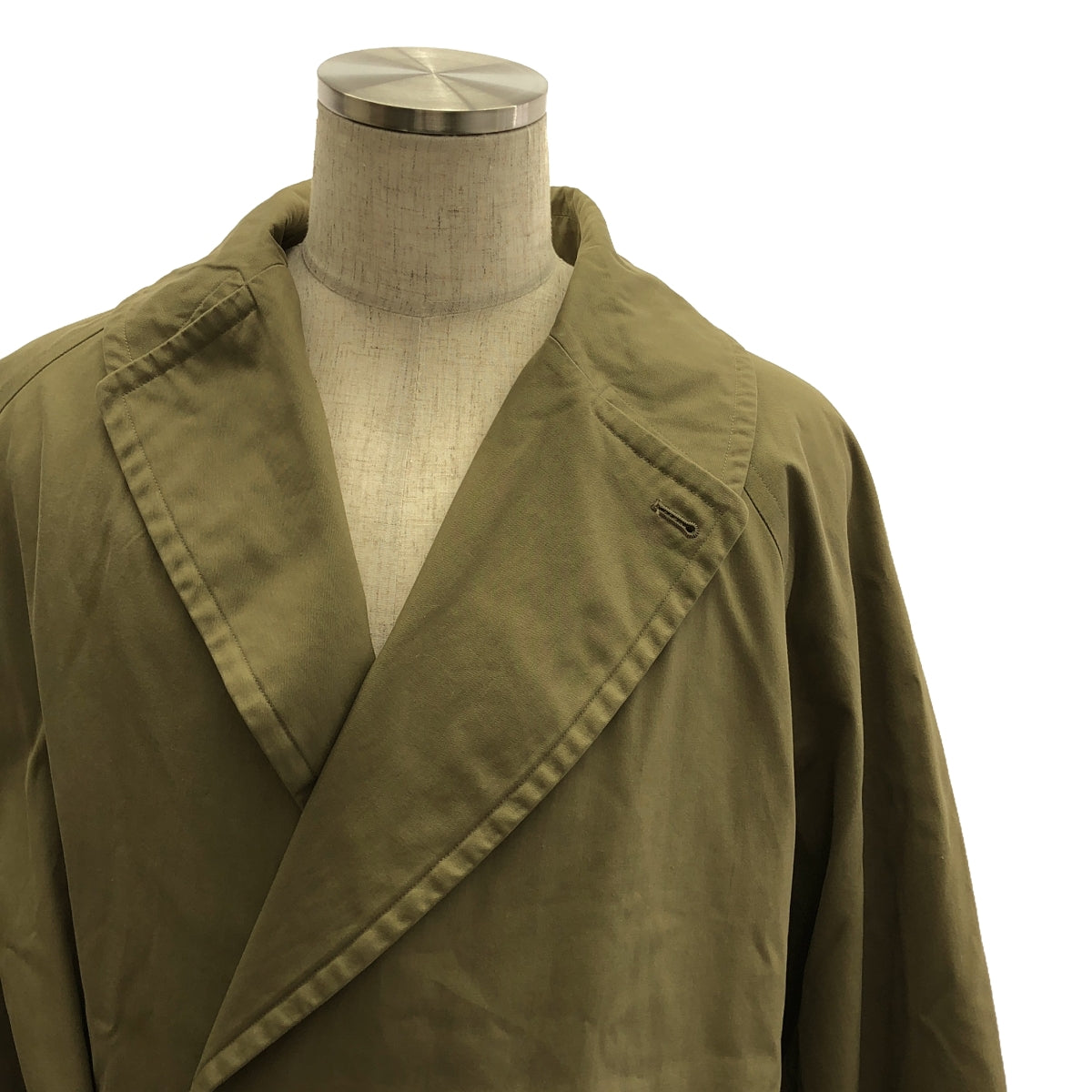 科莫利 |棉質華達呢繫帶鎖大衣 |尺寸 3 |米色 |男士