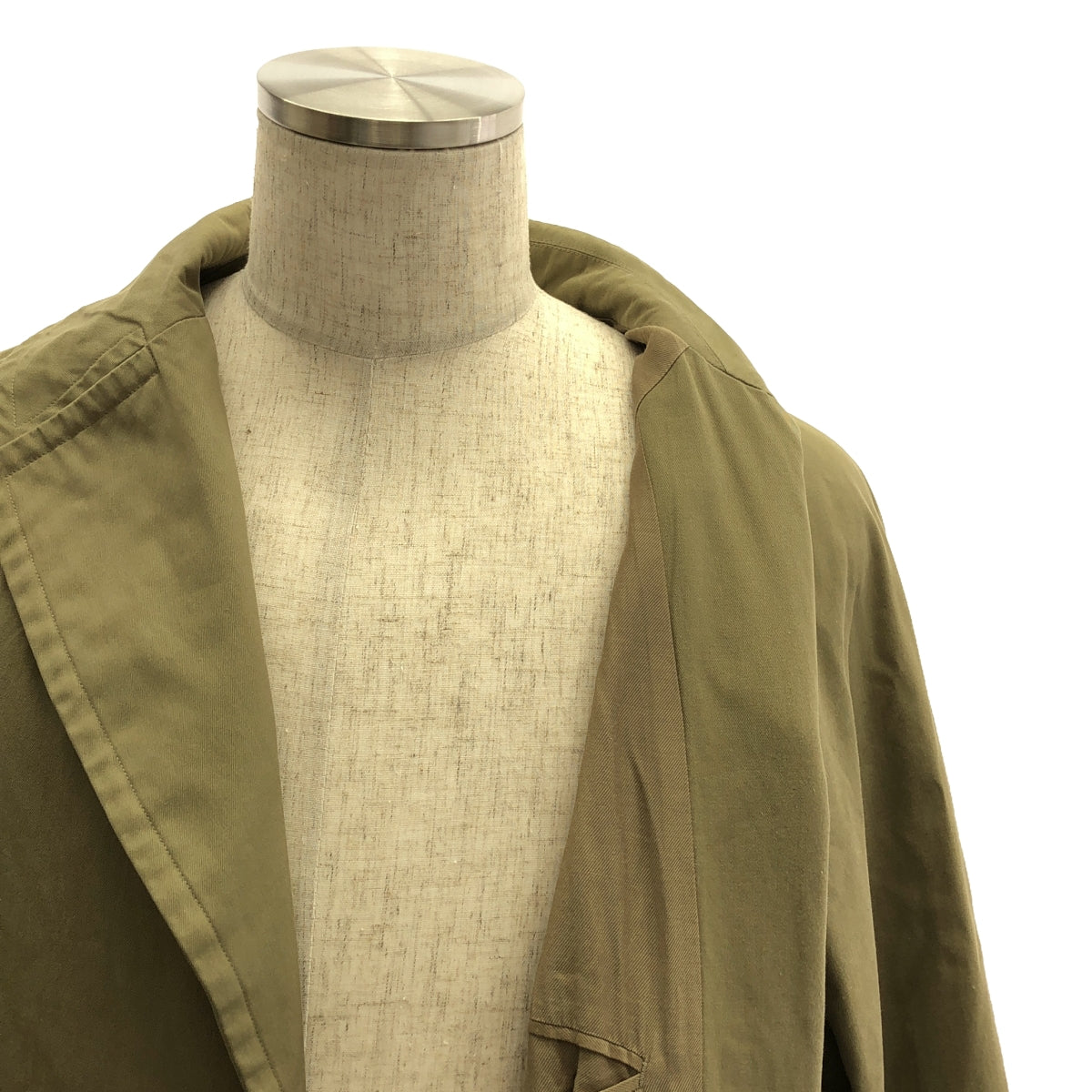 科莫利 |棉質華達呢繫帶鎖大衣 |尺寸 3 |米色 |男士