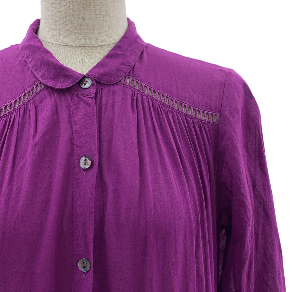 Velnica / ヴェルニカ | コットン ティアード マキシ丈 シャツワンピース |