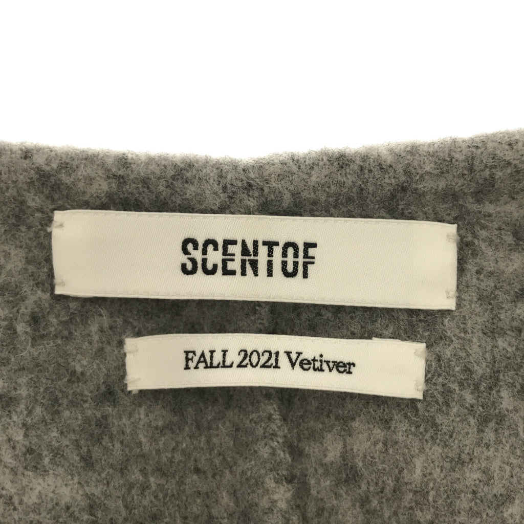 AP 工作室 | 2021秋冬 | SCENTOF 羊毛羊絨基本大衣 | F |灰色 |女性的