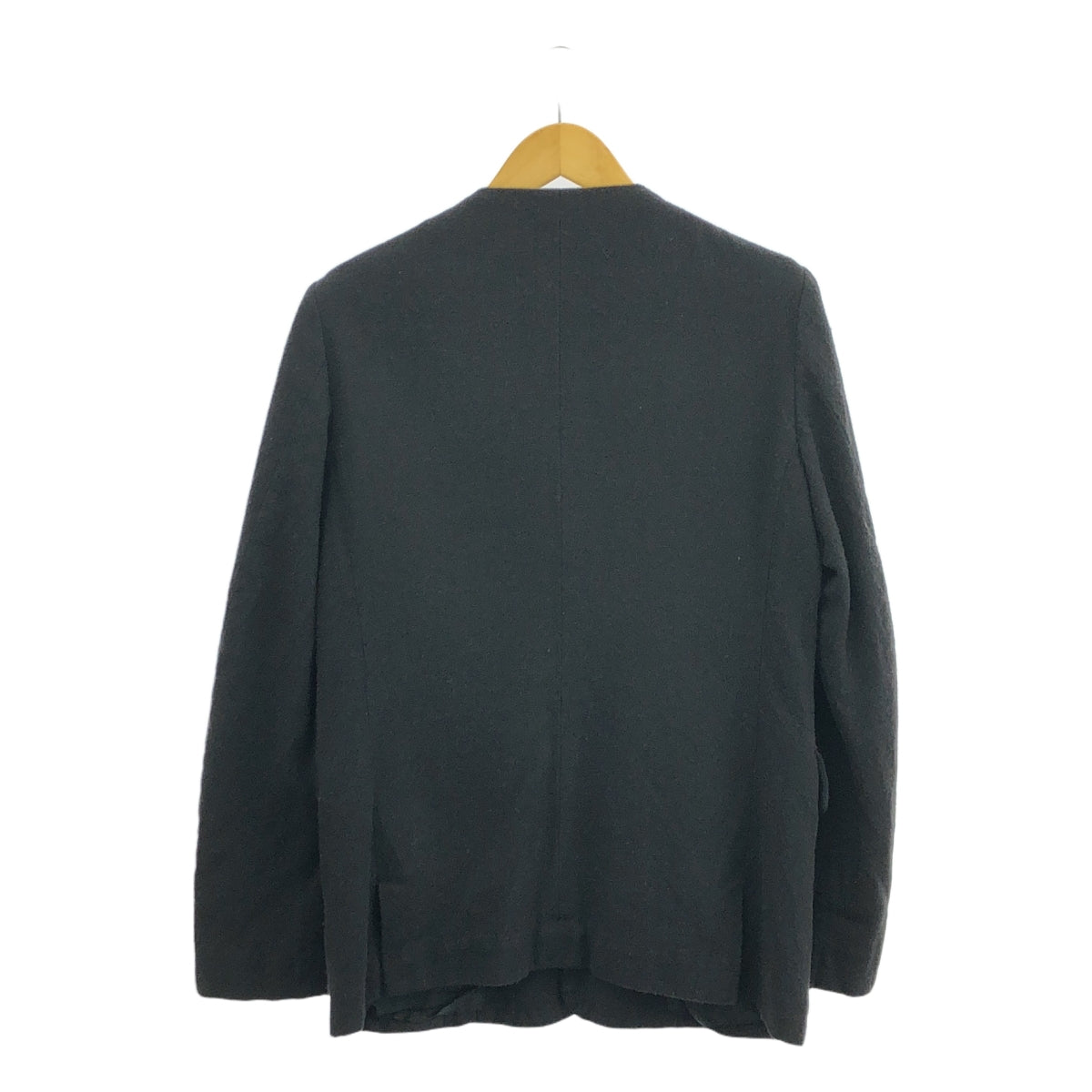 COMME des GARCONS HOMME DEUX / コムデギャルソンオムドゥ | 2015AW | ポリエステル 染め加工 シングルブレスト ジャケット | M | ブラック | メンズ