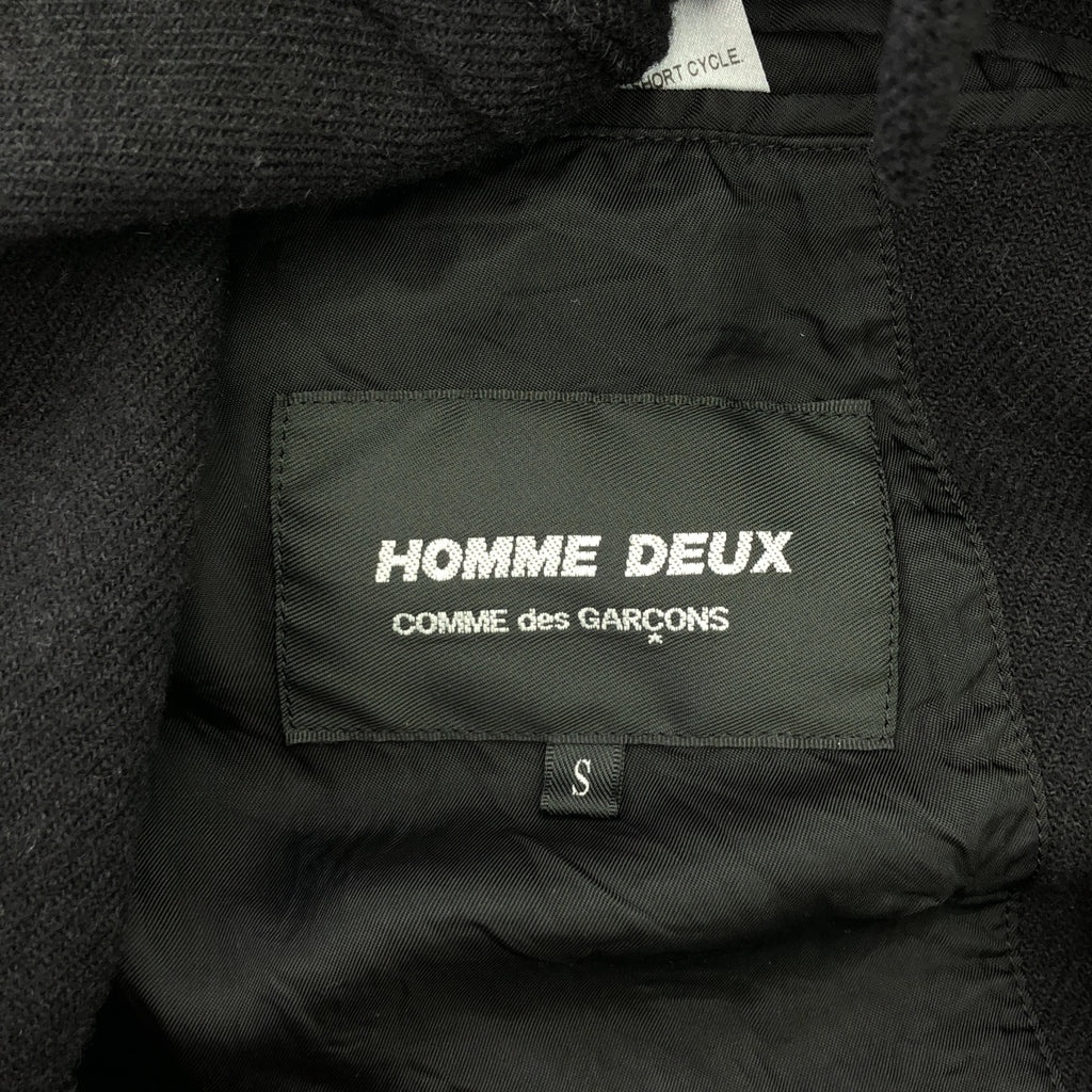 COMME des GARCONS 男士雙色 | 2015秋冬 |聚酯染色單排扣外套 | M |黑色 |男士