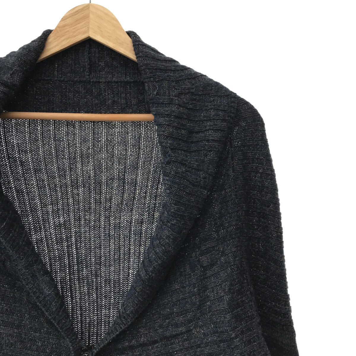 45r / Forty-Five R | 2013AW | Cable knit cardigan | 0 | Navy | Women's