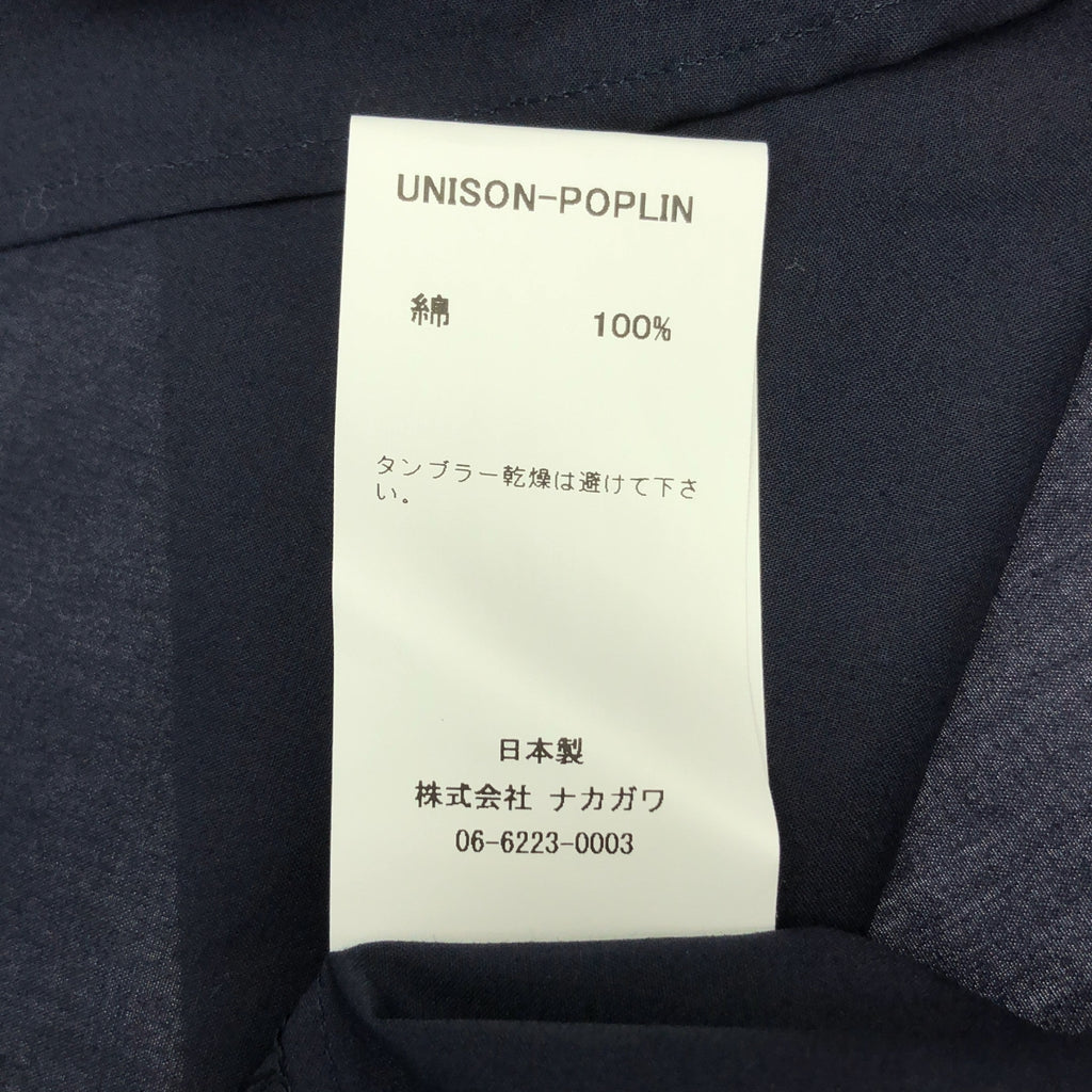 nicholson&nicholson / ニコルソンアンドニコルソン | UNISON-POPLIN / ストール付き オーバー シャツ ブラウス | 38 |