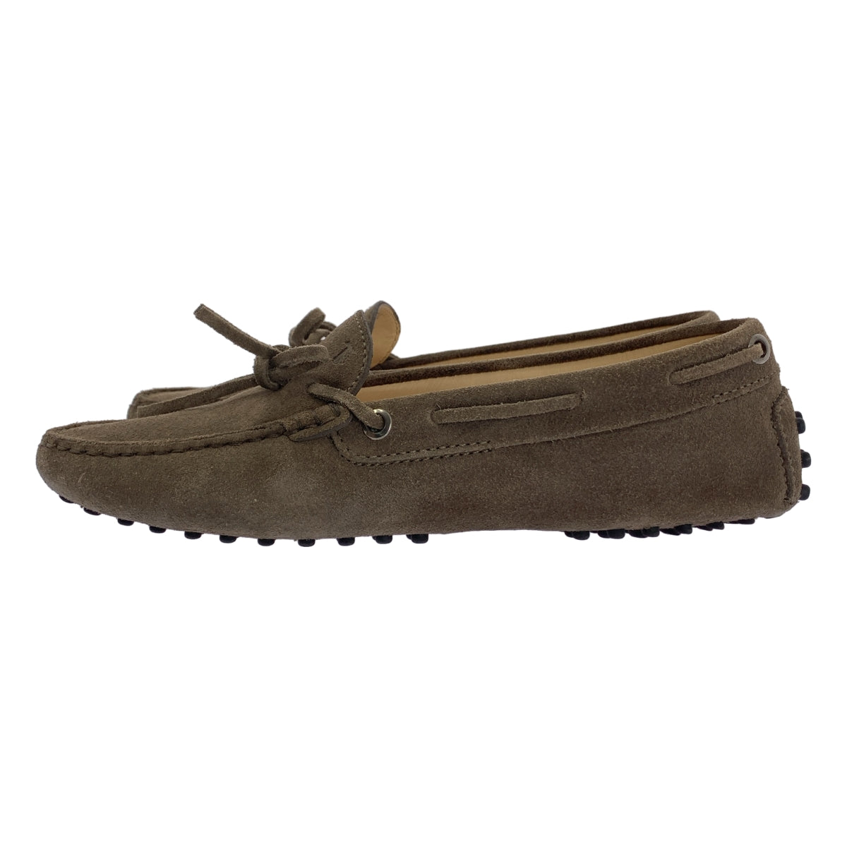 TOD'S / トッズ | スエード レザー ドライビング シューズ 革靴 | 37 1/2 | ブラウン | レディース