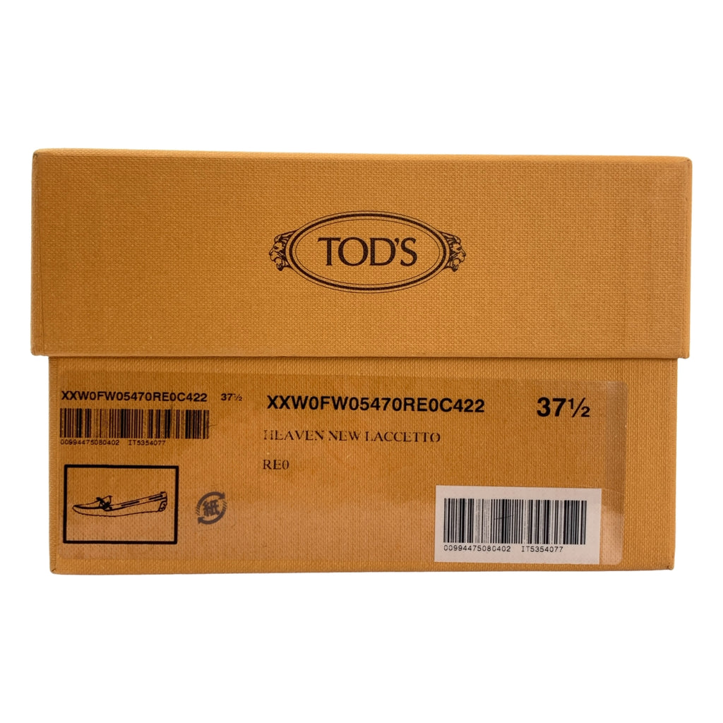 TOD'S | 絨面革與皮革駕車鞋 | 尺寸 37 1/2 | 棕色 | 女款