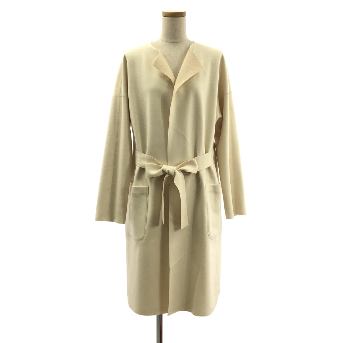 Rene / ルネ | ウール カシミヤ リバーシブル コート | 36 | アイボリー | レディース