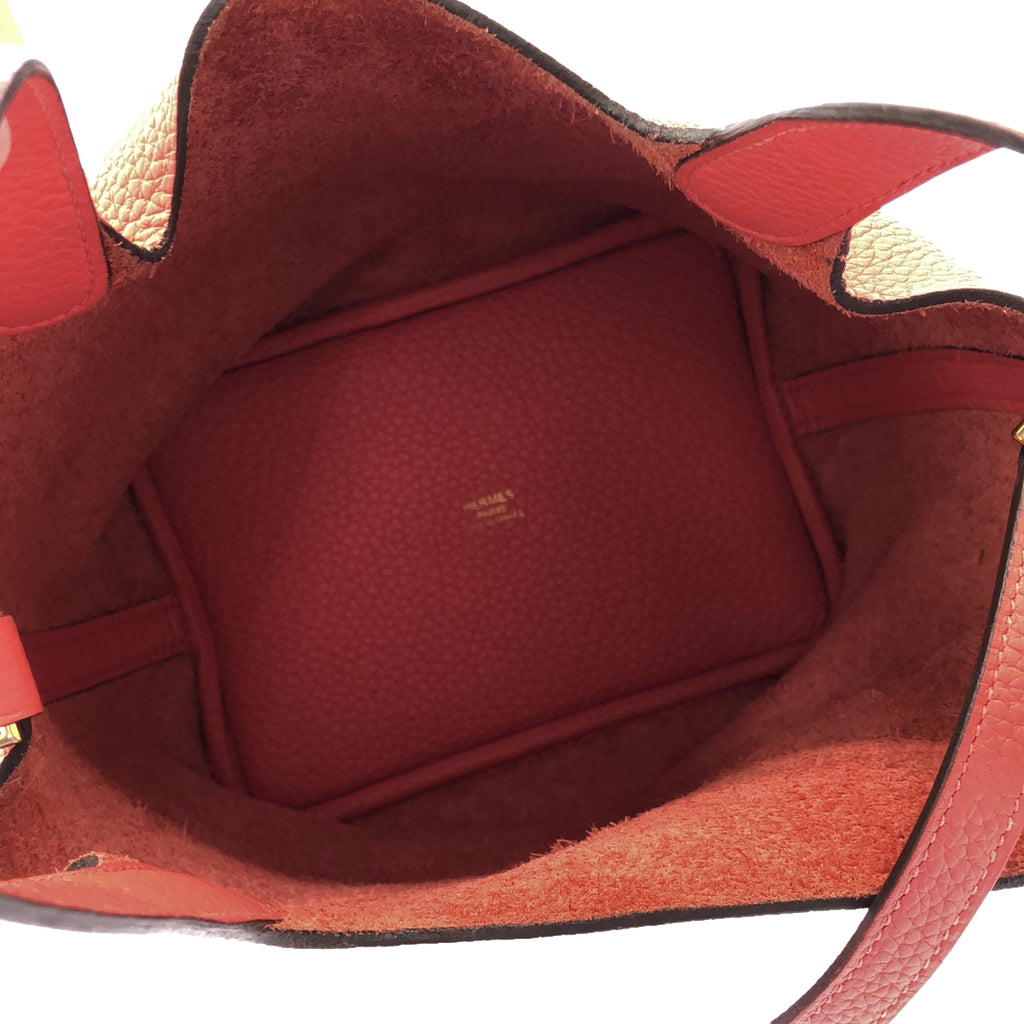 【美品】  HERMES / エルメス | ピコタンロックPM トリヨンクレマンス レザー ハンドバッグ | ルージュガランス | レディース