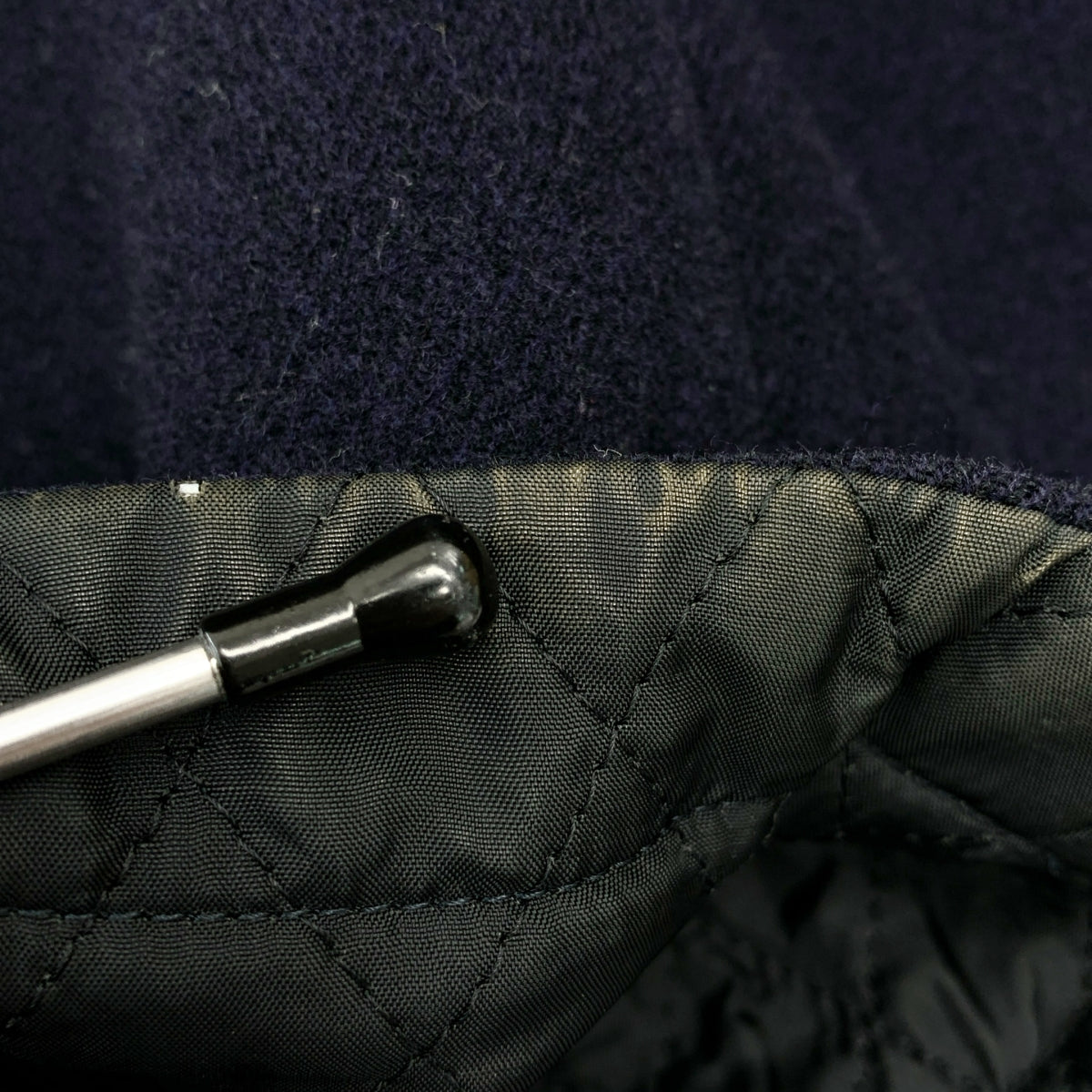 COMME des GARCONS HOMME / 콤데 갤슨 옴므 | 1995 | 뒤집을 수있는 울 퀼팅 싱글 롱 재킷 |