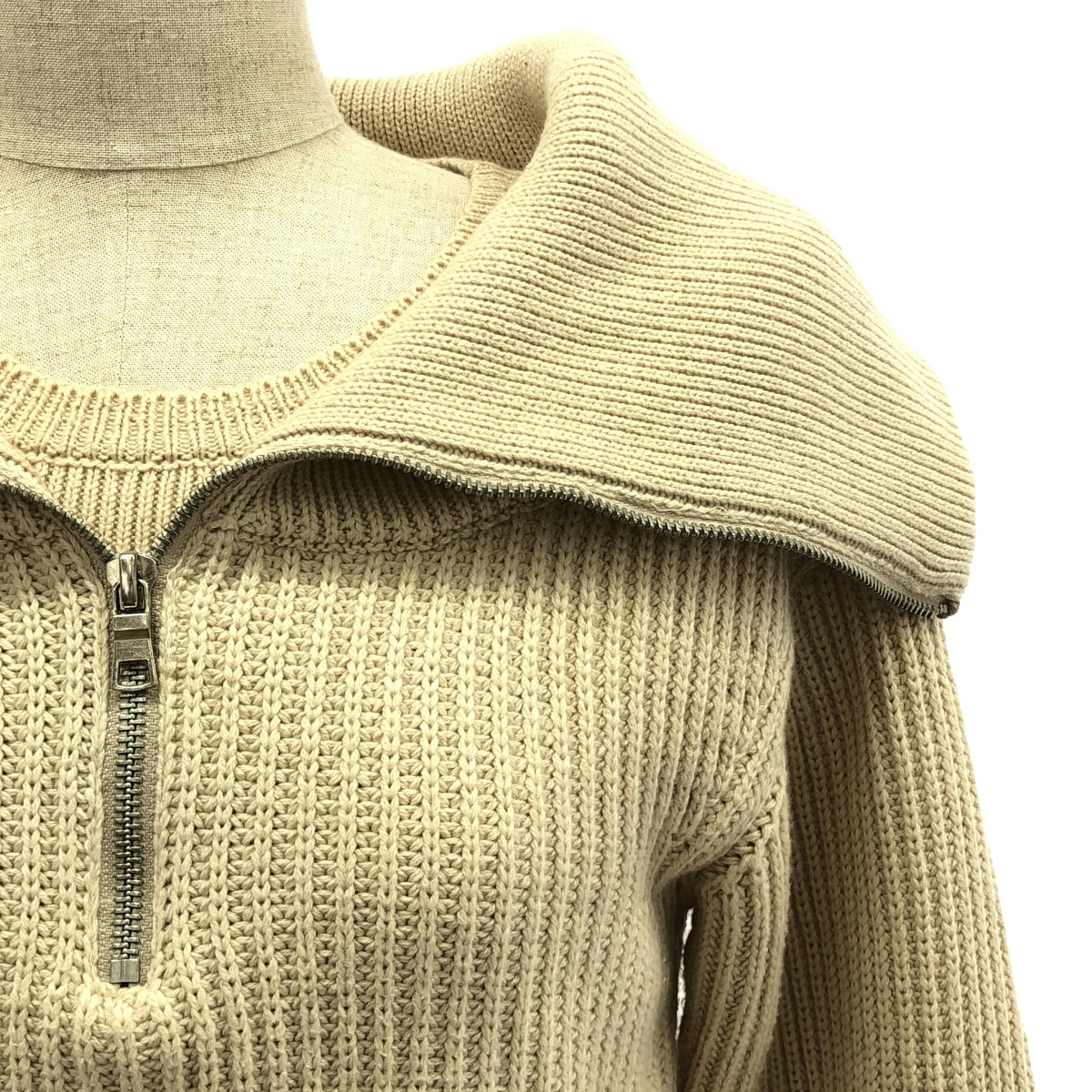 JACQUEMUS | Half-zip cropped knit | S | Women's