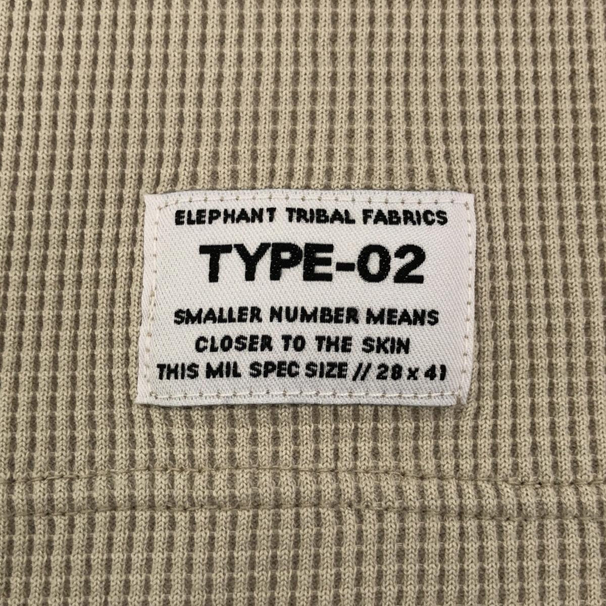 elephant TRIBAL fabrics / Elephant Tribal Fabrics | 2023SS | Thermal over cut and sew |