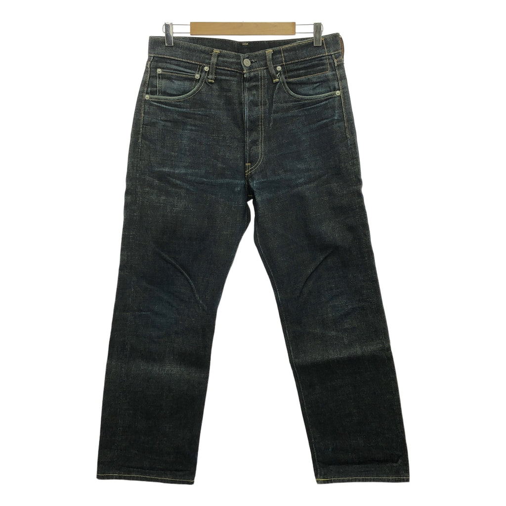 visvim / ビズビム | レザーパッチ デニム セルビッチパンツ | 32 | インディゴ | メンズ