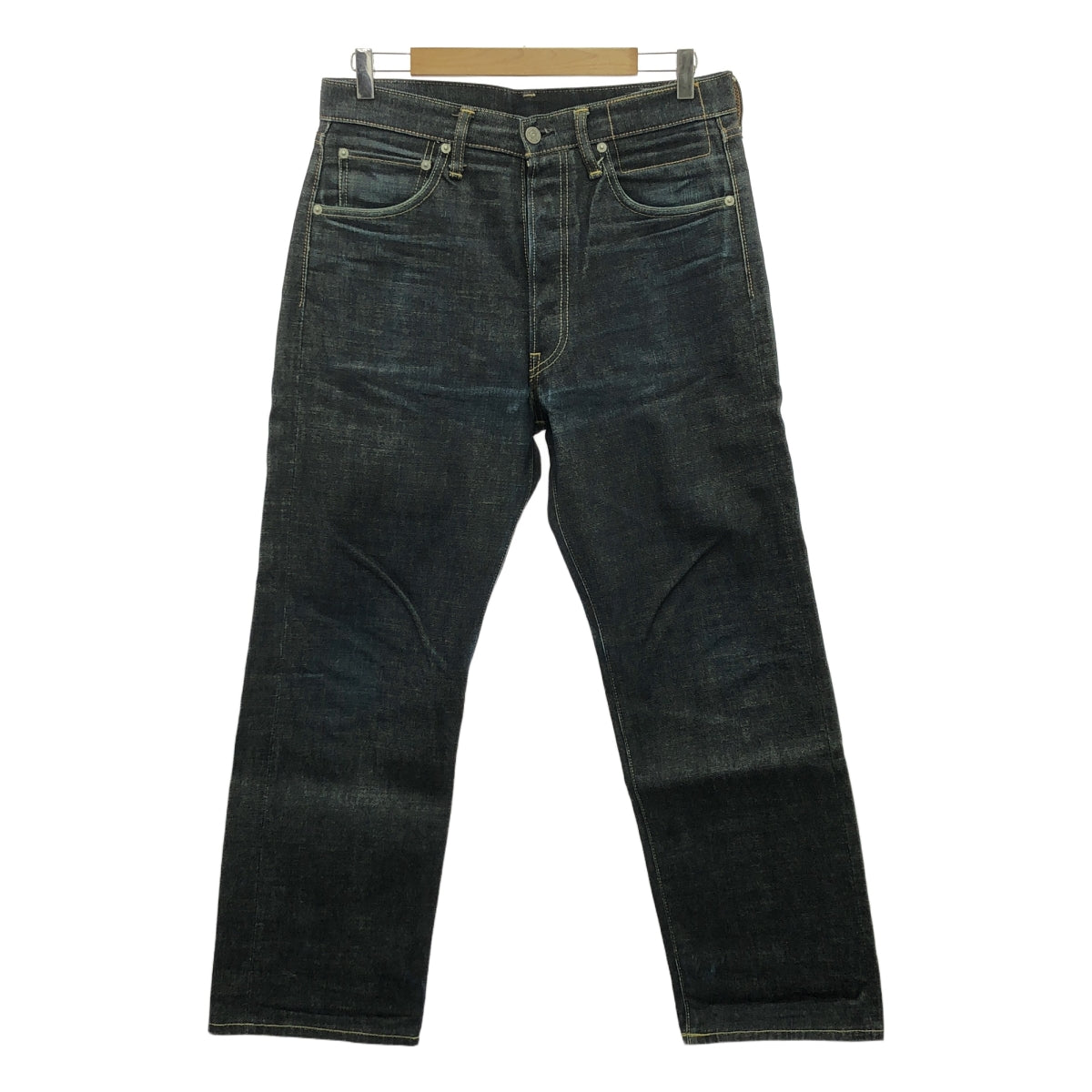 visvim / ビズビム | レザーパッチ デニム セルビッチパンツ | 32 | インディゴ | メンズ