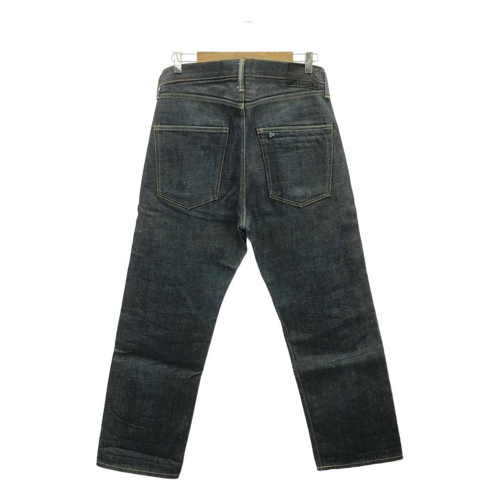 visvim / ビズビム | レザーパッチ デニム セルビッチパンツ | 32 | インディゴ | メンズ